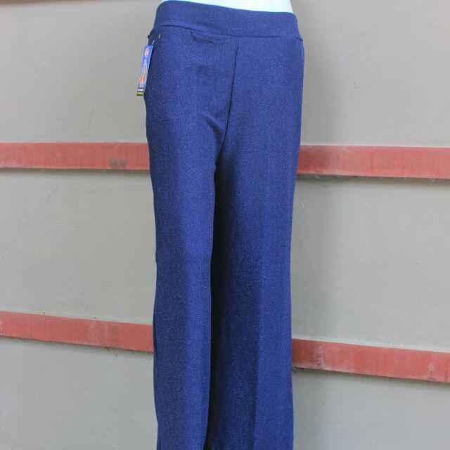 (S_C) CELANA KULOT CREPE PASIR POLOS-Navy