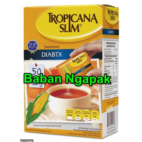 

Tropicana Slim Diabtx Kemasan 50 Sachet @2 gr