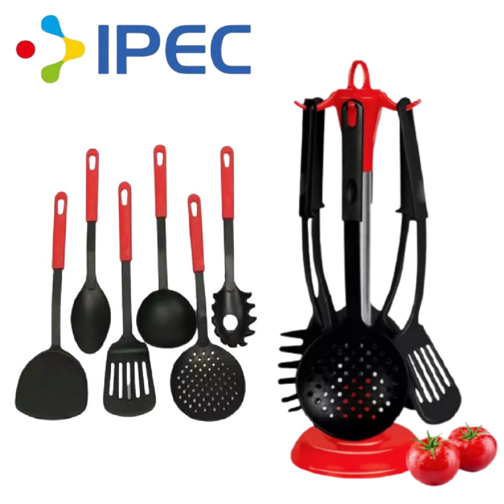 Spatula Set isi 6pcs With Gantungan Sutil Serbaguna / Tempat gantungan dan spatula set G-4406