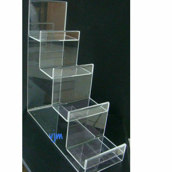 

acrylic stand tas 4susun besar,akrilik tempat tas