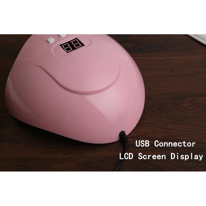 Pengering Kutek Kuku UV LED Nail Dryer 54 W - GB11773 - Pink