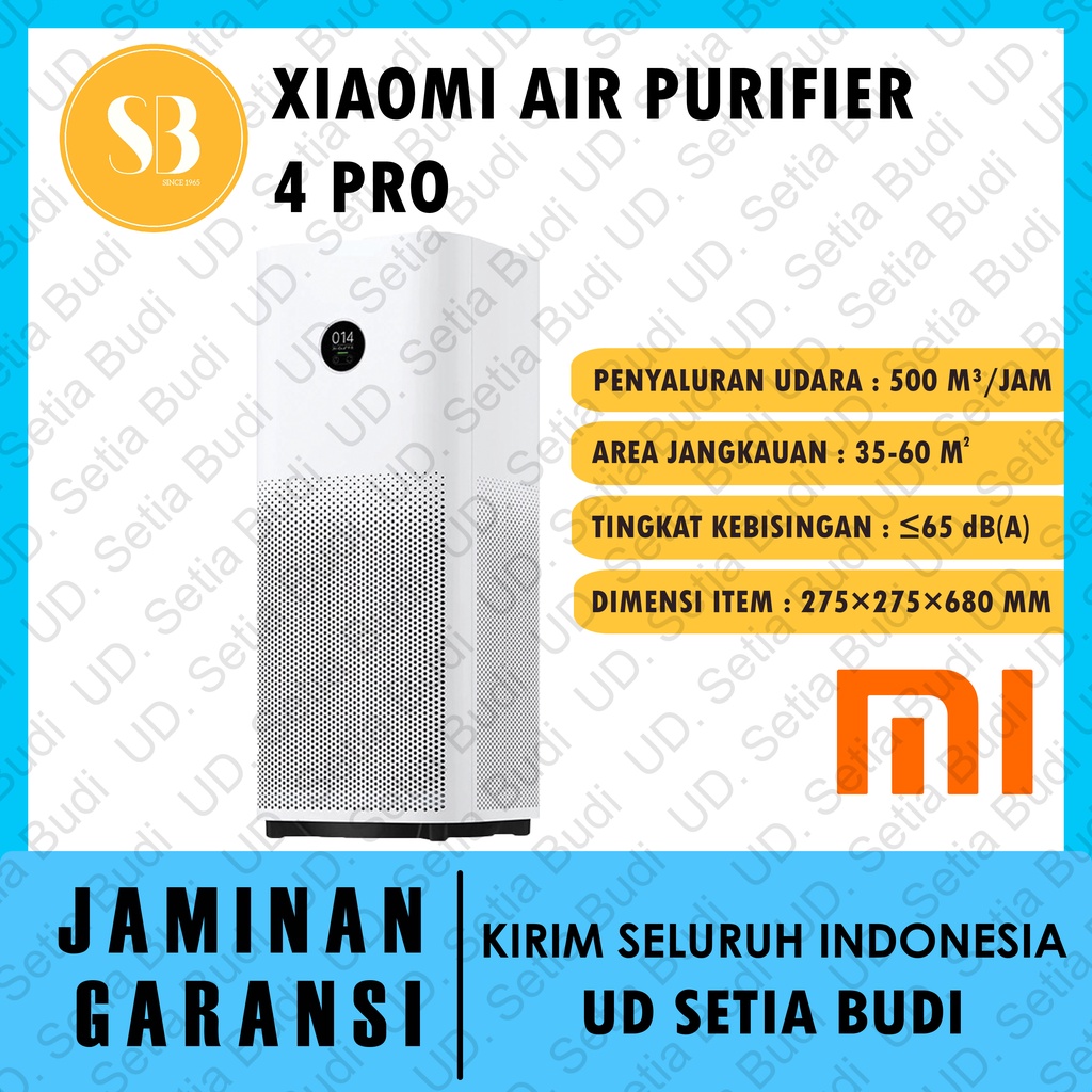 Xiaomi Smart Air Purifier 4 Pro Pembersih Udara 3 in 1