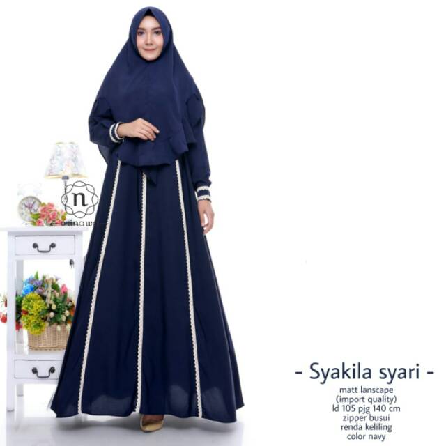 Gamis syakila syari by orinawa