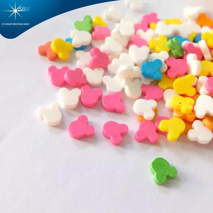 

SPRINKLE TRIMIT MICKEY HEAD HIASAN KUE CUPCAKE CANDY PERMEN EDIBLE