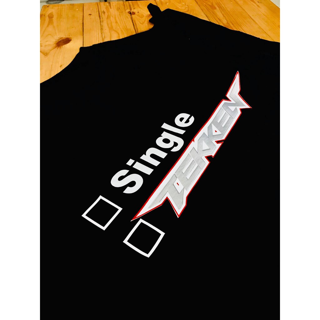 Kaos Gaming PS Tekken Single Meme Tshirt Wibu Otaku Unisex Gamers