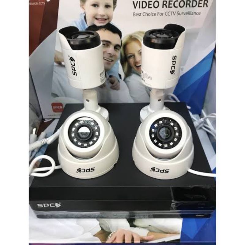 Paket Cctv Spc 8ch 5mp 4 Kamera Cctv 5 mp indoor outdoor 8 ch Spc 5mp Murni Komplit