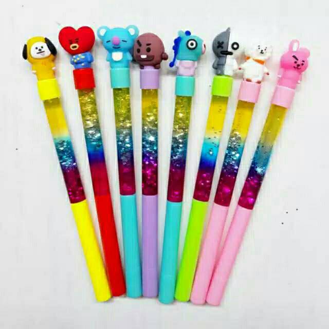 

Pulpen gel Gliter BTS BT21