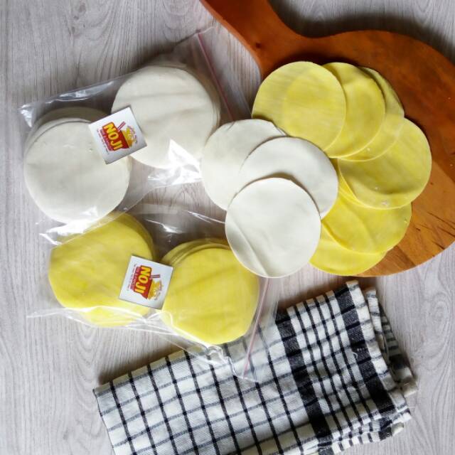 Kulit dimsum noji 500gr kulit gyoza ukuran 7-12cm (BISA PILIH UKURAN)