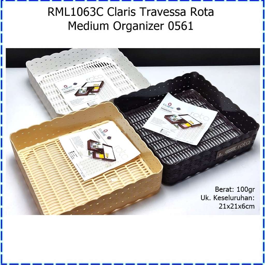 RML1063C Claris Travessa Rota Medium Organizer/Desk Oragnizer/Tempat Penyimpanan 0561