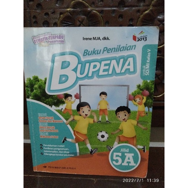 Buku BUPENA kelas 5 Jilid 5A BEKAS