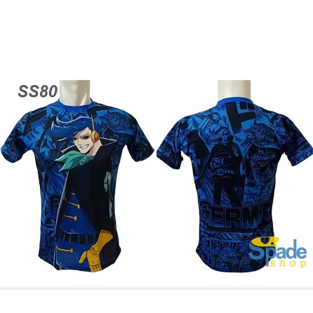 kaos fullprint vinsmoke niji anime one piece family sanji VANZY SHOP