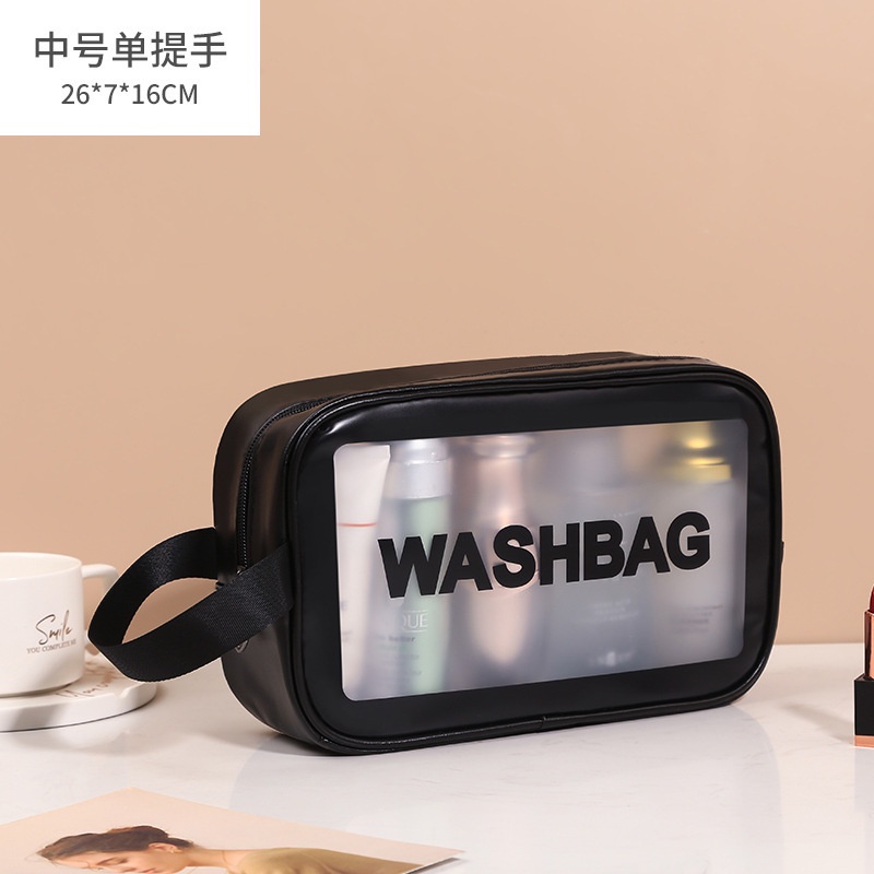 GO! WK664 Tas Kosmetik Transparant washbag Pouch Travel Make Up Bag Organizer Waterproof cosmetik