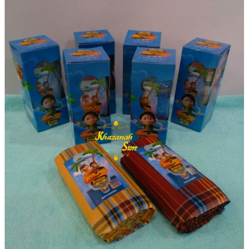 Sarung Halus/ Sarung Anak Atlas Junior 425/ Sarung Anak/ Seragam/ Sarung Katun