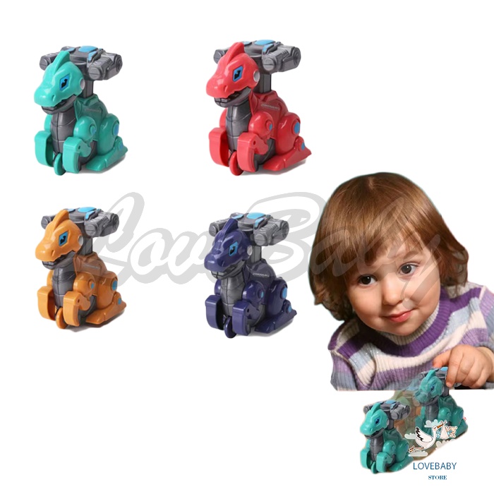 [1KG 26PCS] LBS Mainan mobil Anak Kecil Dinosaurus Jalan Jalan / Mainan Bayi Dinosaurus Tyrex Press n Go