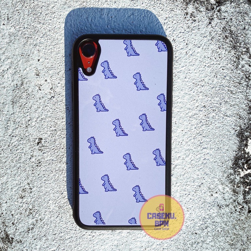 Dino Lilac Case iPhone Oppo Vivo Xiaomi Redmi Samsung Pocophone Infinix