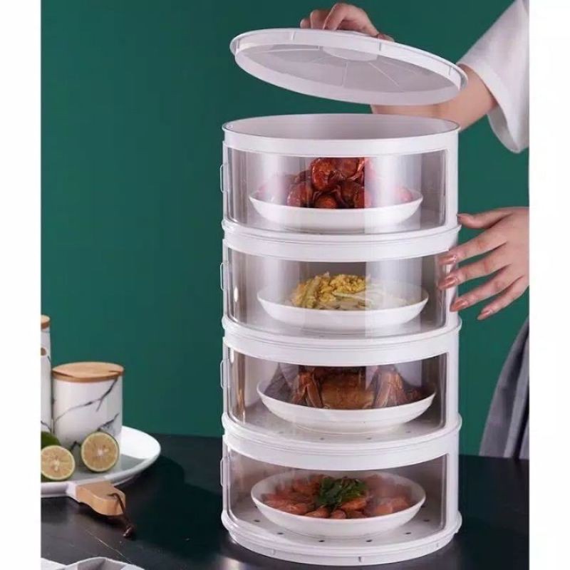 TUDUNG SAJI SAGA CALISTA 4 SUSUN  FOOD COVER LAYER TEMPAT RAK MAKANAN