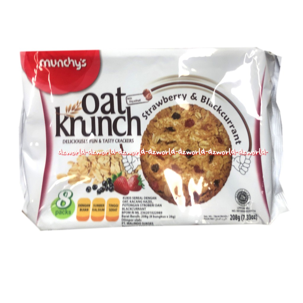 Munchy's Oat Krunch 280gr Strawberry Snack CemilanMunchy Munchys