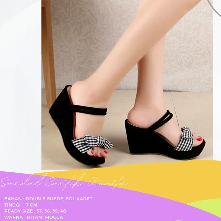 SANDAL WEDGES WANITA/SENDAL WANITA IMPORT/SANDAL WEDGES CEWEK/SANDAL WANITA PREMIUM SDW88