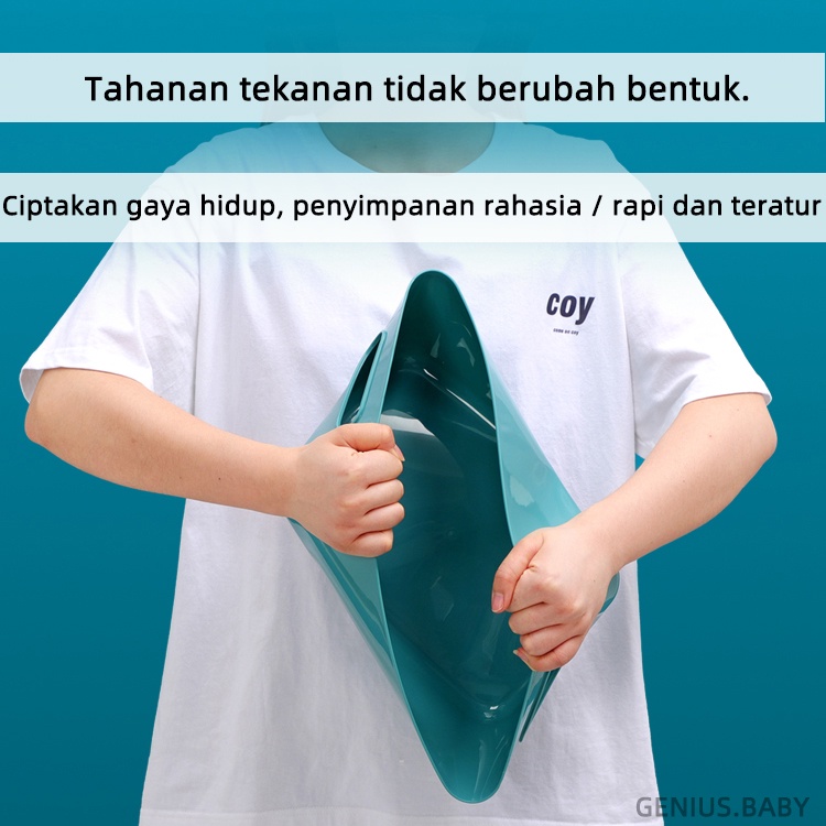 Genius Bala Storage Box / Box penyimpanan / Keranjang plastik Serbaguna Kapasitas Besar / Tempat Penyimpanan Mutifungsi