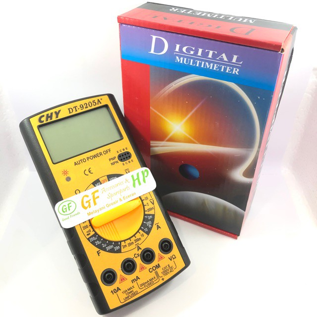 lion king Multitester Digital CHY DT-9205A Plus / Tester Digital DT9205A+ / Alat Service Hp