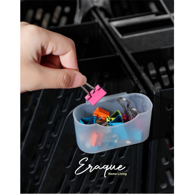 Tempat Wadah Kotak Rak Gantung Mini Dalam Kulkas / Container Gantung Transparan / Magic Rack Kulkas