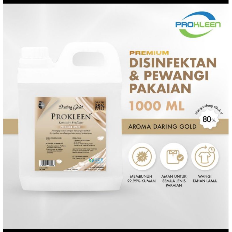 Disinfektan Pewangi Pakaian GRADE A PREMIUM PROKLEEN 1 LITER PARFUM LAUNDRY