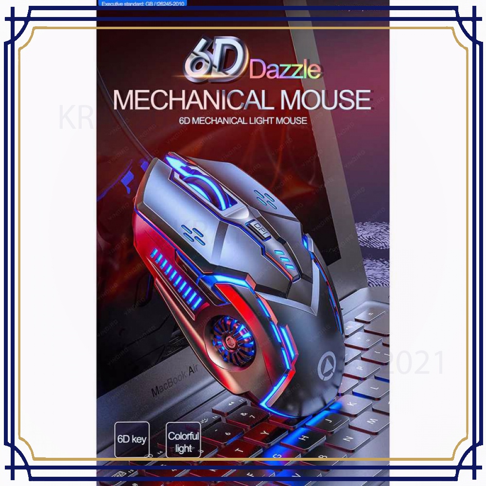 Mouse Gaming LED RGB 3200 DPI Silent Version - G5