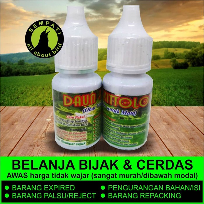 Eksklusif DAUN KITOLOT BMW OBAT TETES MATA BURUNG SAKIT KATARAK BERLENDIR BENGKA Diskon
