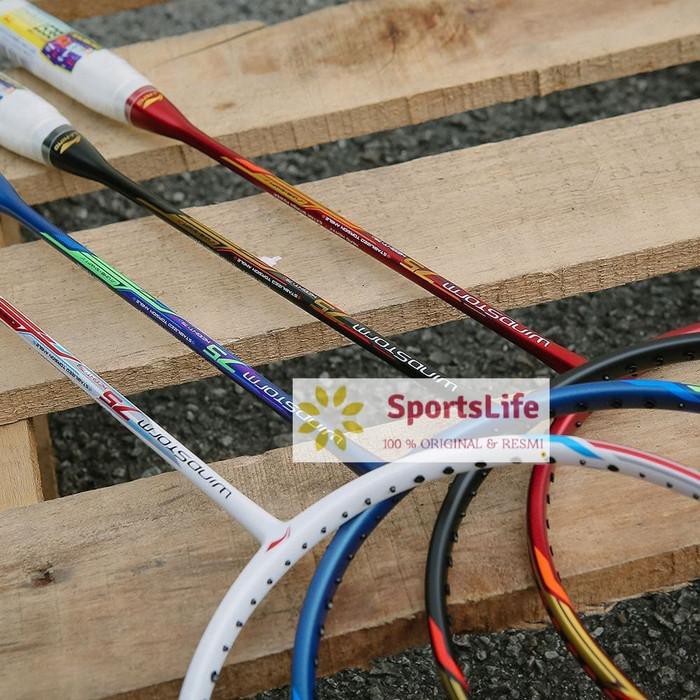 mantul habis badminton RAKET LINING WINDSTORM 75 ORIGINAL