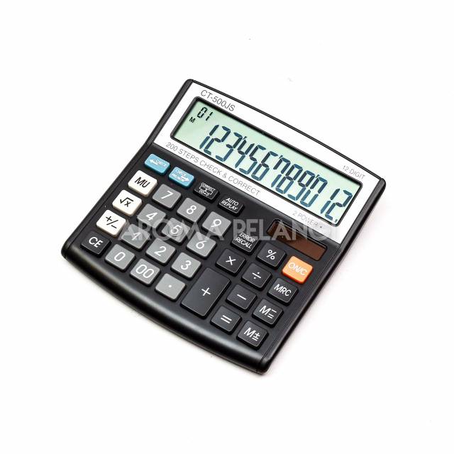 Kalkulator Calculator Citizen CT 500 JS asli bergaransi original 12 digit 2 power