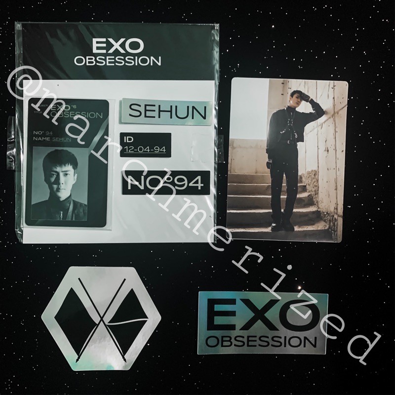 

EXO SEHUN ID CARD + DECO STICKER