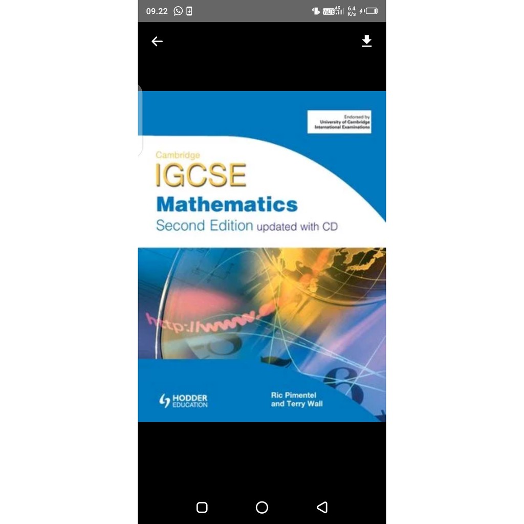 IGCSE MATHEMATICS SECOND EDITION