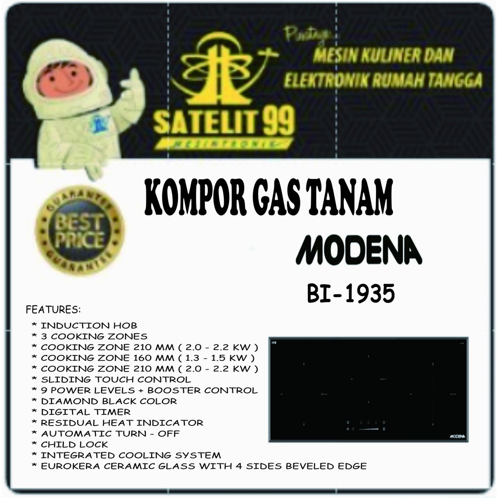 Kompor Induction Hob MODENA BI-1935