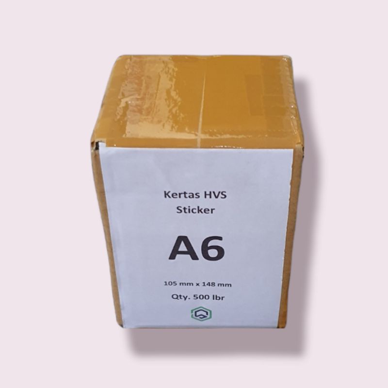 

HJK Kertas HVS Sticker A6 Label Pengiriman Thermal Doff / Matte 500 Lembar