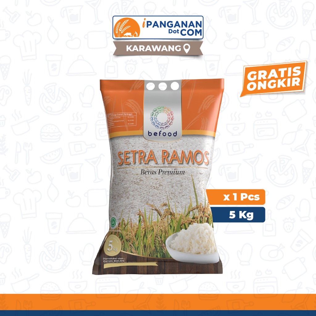 Jual Beras Premium Befood Setra Ramos 5 Kg [Gratis Ongkir] - KWG ...