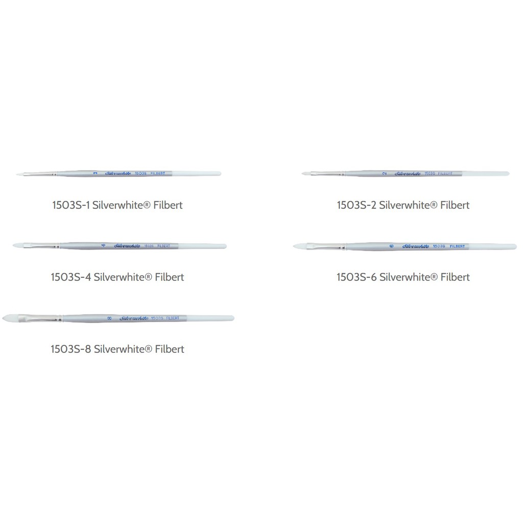 

Silver Brush Silver white 1503S Filbert