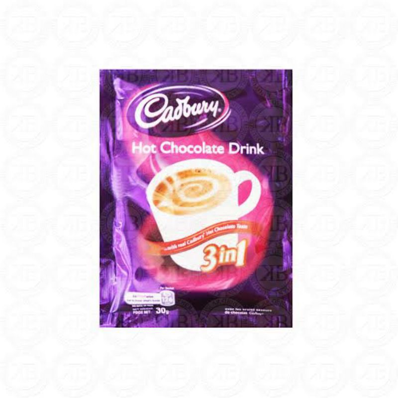 Cadbury hot chocolate drink 3 in 1 30 gr
