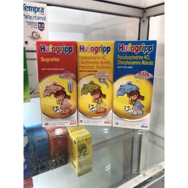 Hufagripp Penurun panas, flu, batuk, pilek anak