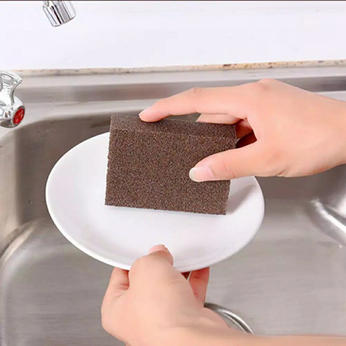 Magic Spons Nano Sponge Pembersih Kerak Noda Panci Wajan Piring