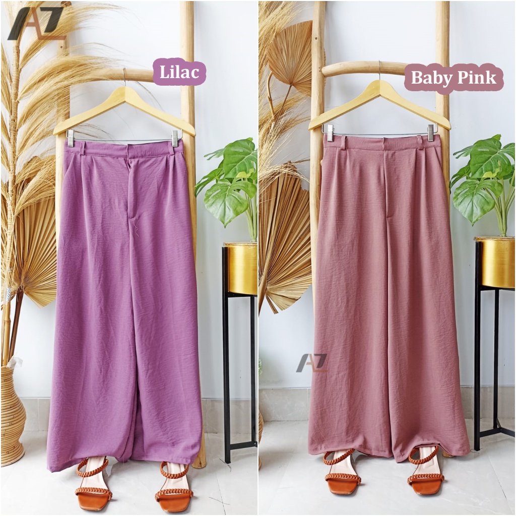 Viola Kulot Highwaist Premium / Celana Kulot Wanita Cullote Highwaist Panjang / Celana Wanita Kekinian Kulot Crinkle Cringkle Crincle Airflow Premium