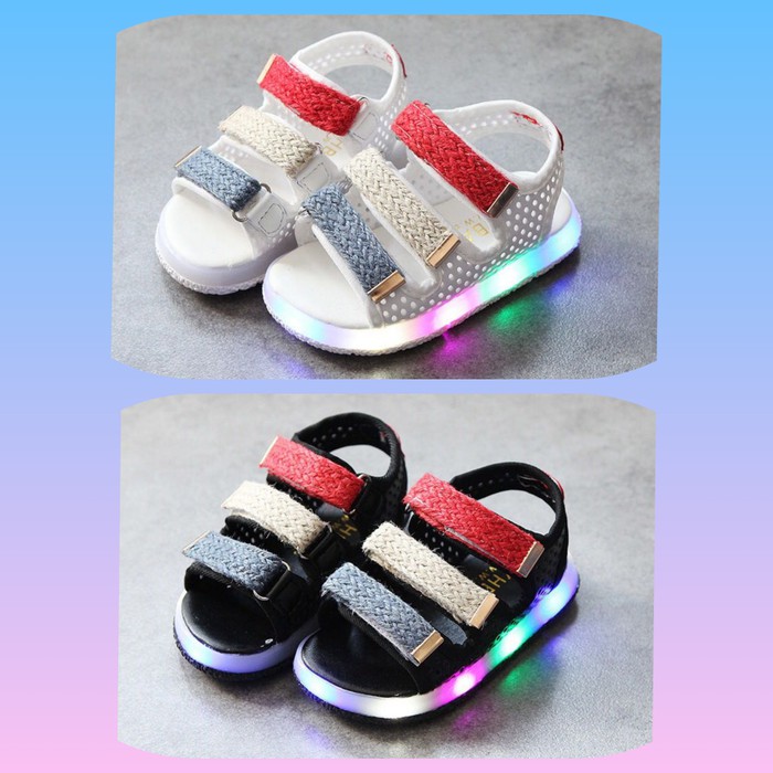 FASHION ANAK LAKI-LAKI PEREMPUAN BAYI BALITA NEW ARRIVAL TERMURAH 97YNE Sz 2130 Sepatu Sandal Led An