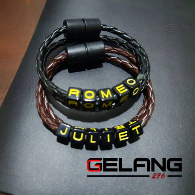 GELANG KULIT TALI GELANG CUSTOM GELANG COUPLE  COWOK CEWEK