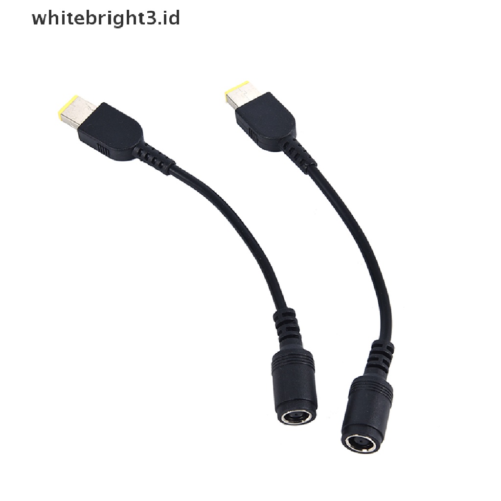 (whitebright3.id) Adapter Konverter Power Charger Jack Bulat Ke Kotak Untuk Lenovo Thinkpad