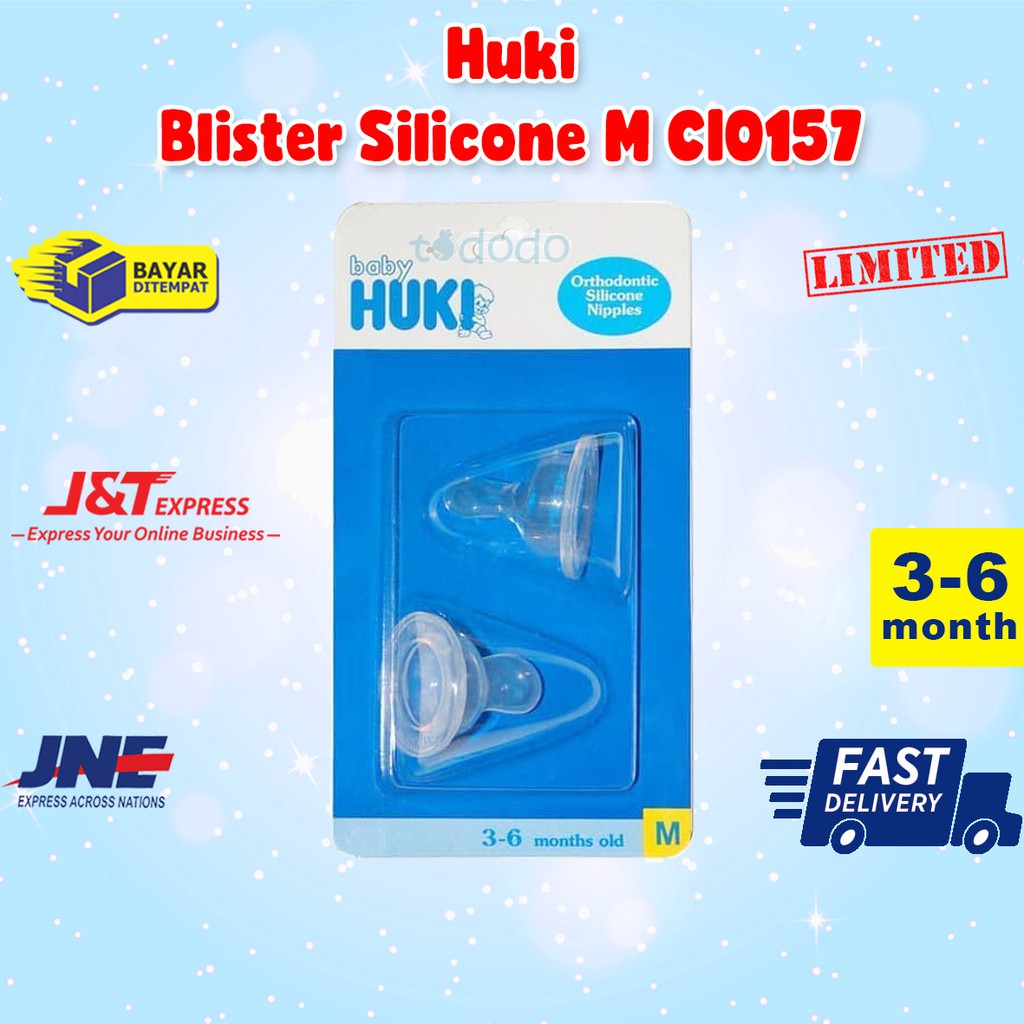 Huki Blister Silicone M CI0157 - Nipple Dot Bayi