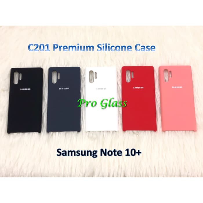 C201 Samsung Note 10 / Samsung Note 10+ Original Samsung Silicon Leather Case Silicone