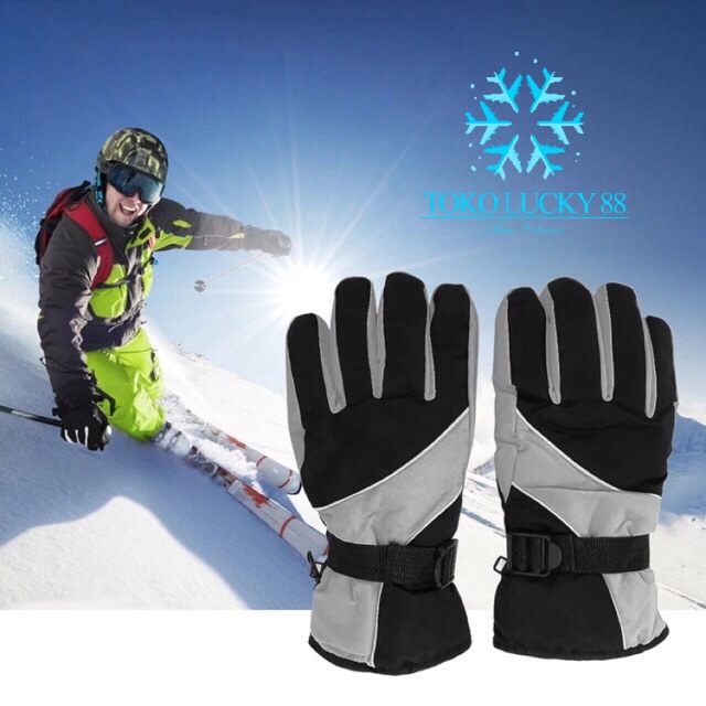 IMPORT Glove Ski Sarung Tangan Thermal anti air Tebal