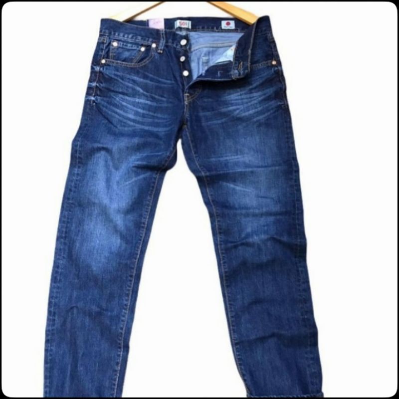 Promo extra celana levis pria 501 made in japan premium import/celana levis panjang 501 premium
