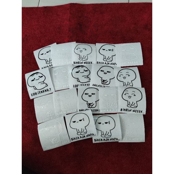 STICKER CUTTING STICKER WA LUCU