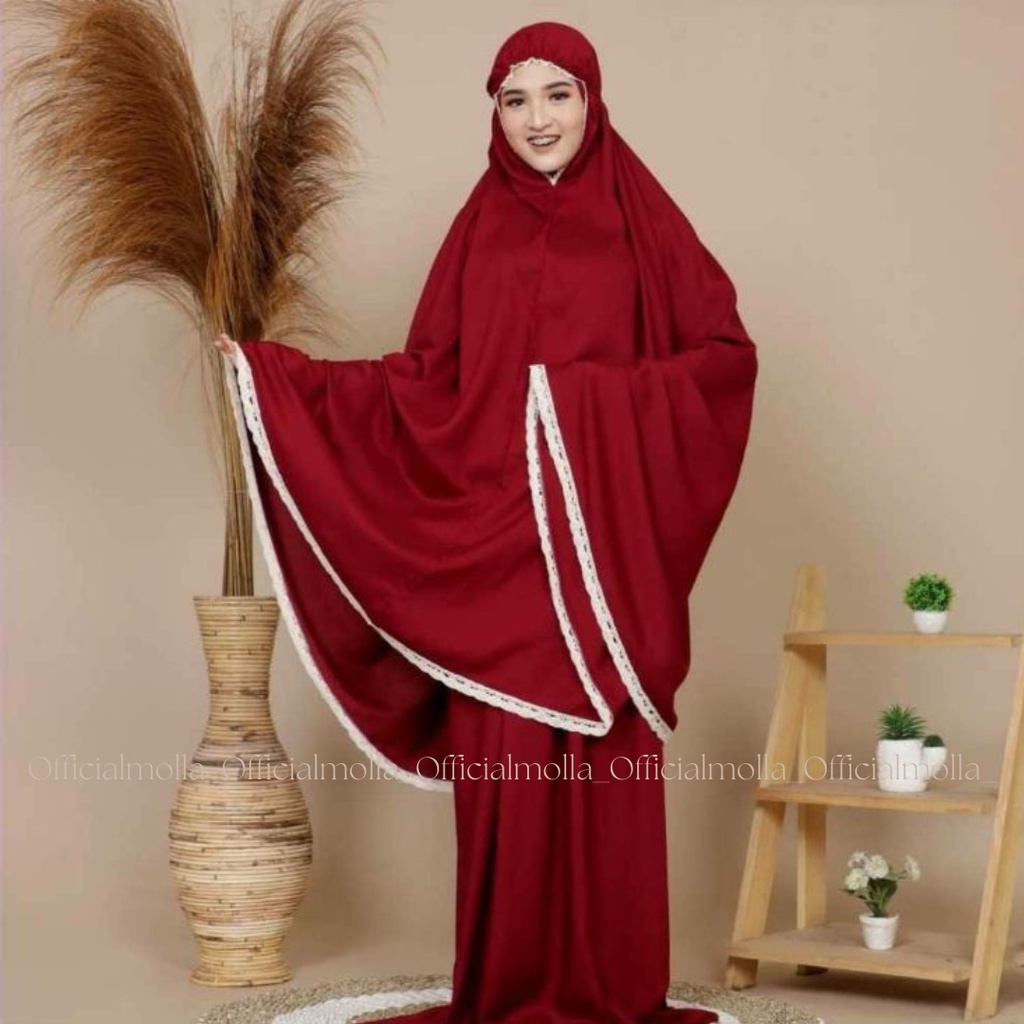 Mukena Dewasa Katun Renda Polos AULIA SERIES