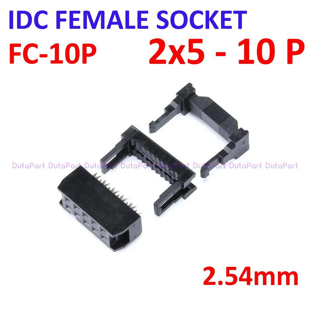 FC-10P Socket IDC Female 10P 10 Pin 2x5 Soket FC3-10P Header ISP SET